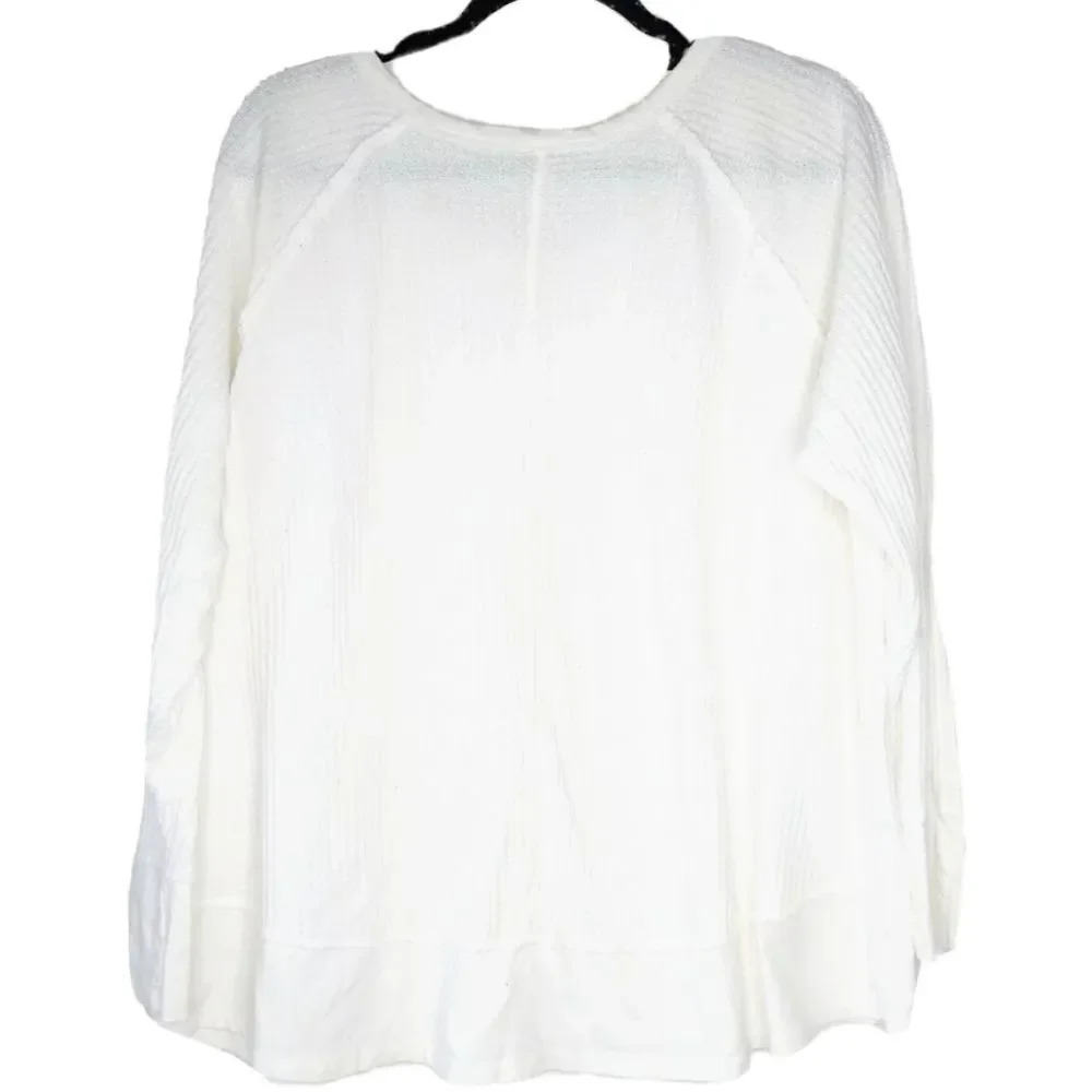 SIMPLE PLEASURES BLOUSE - WHITE - Picture 2 of 6
